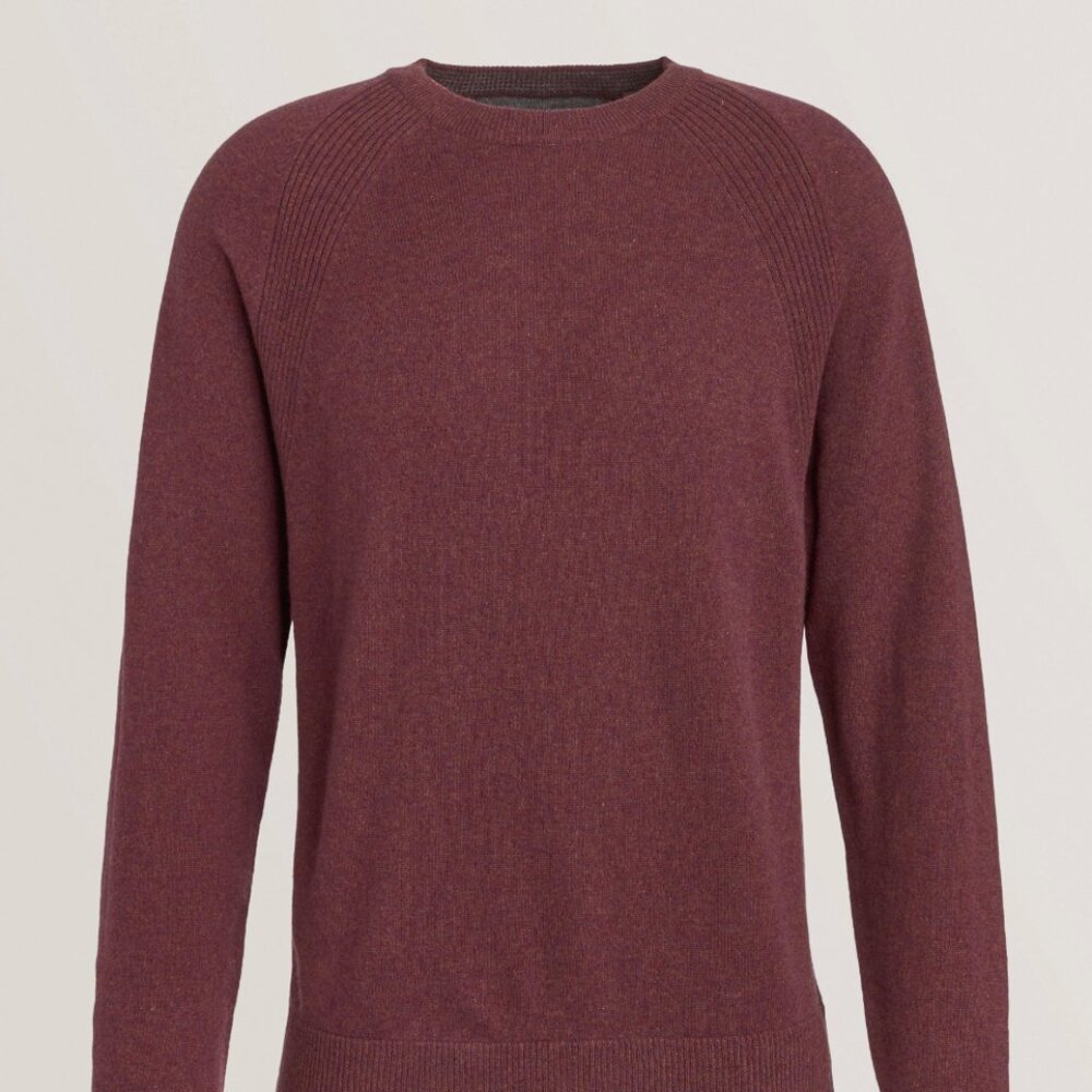 Raffi | Men’s Cashmere Raglan Crewneck Sweater | Size XXL